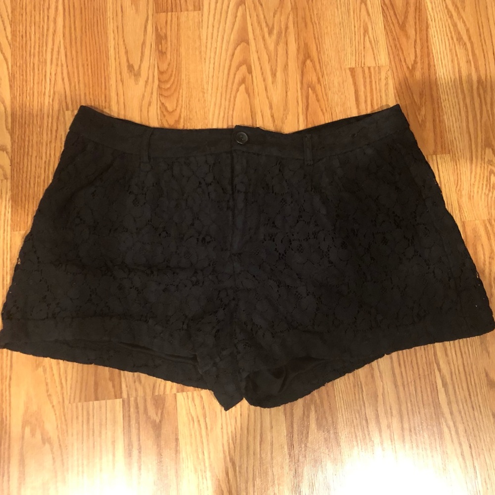 Black Lace Shorts Lauren Conrad